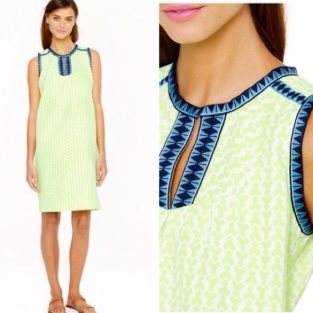 Bright JCrew shift dress